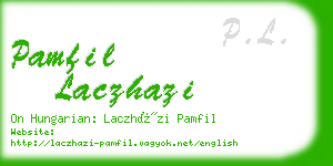 pamfil laczhazi business card